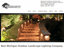 Tablet Screenshot of outdoorlightingmichigan.com